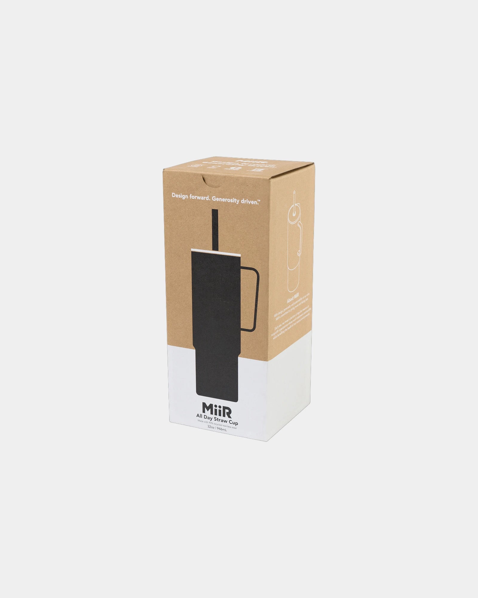 Custom recycled stainless steel 32 oz straw cup - 2