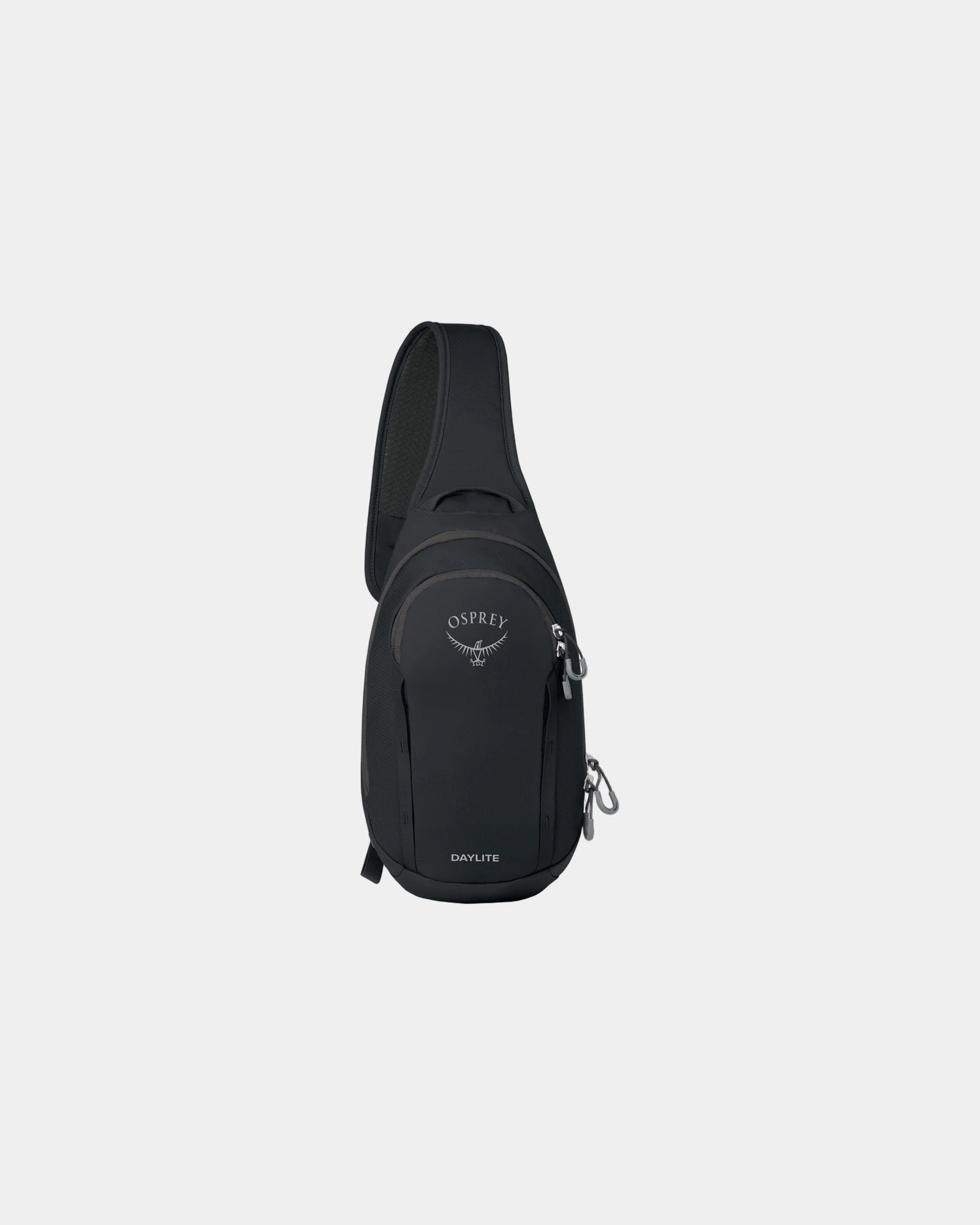 Custom recycled polyester sling bag 9 x 5 x 14 inches - Black