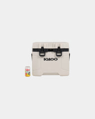 Custom insulated 25 Qt hard side cooler full-color print - Bone