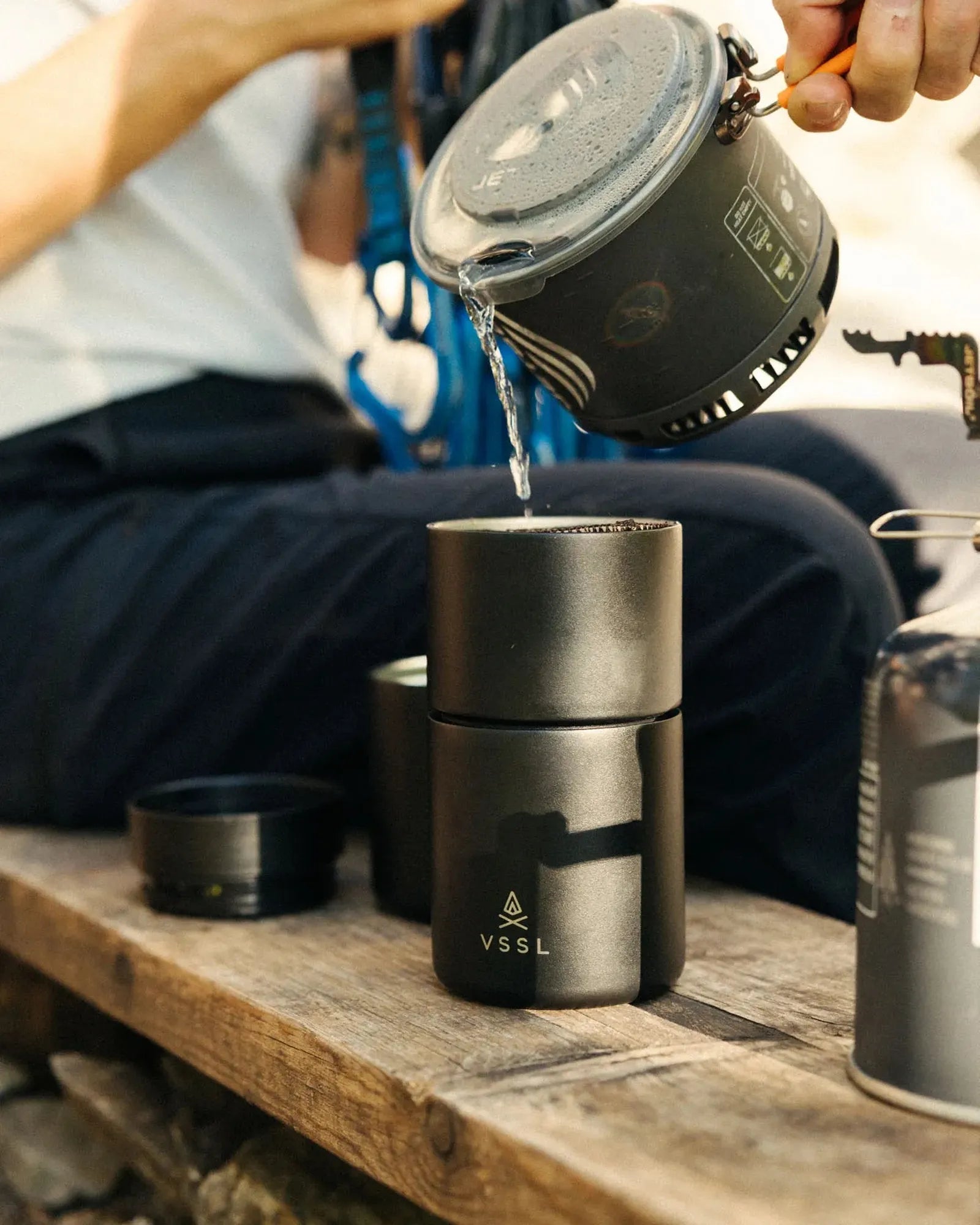 Custom recycled stainless steel pour-over coffee kit - 13