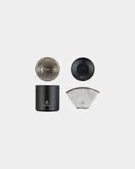 Custom recycled stainless steel pour over coffee set - 2