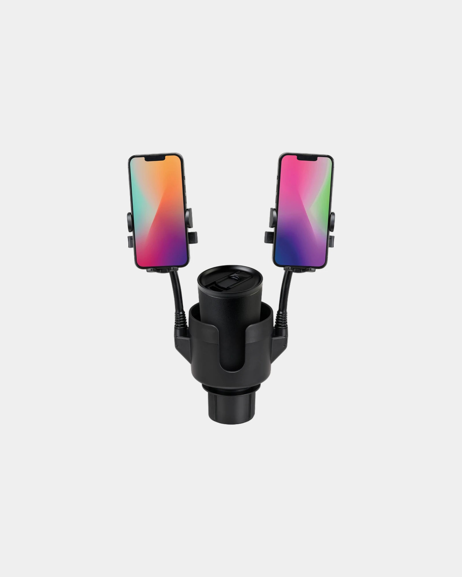 Promotional cup holder with dual phone mount accessory - 3
