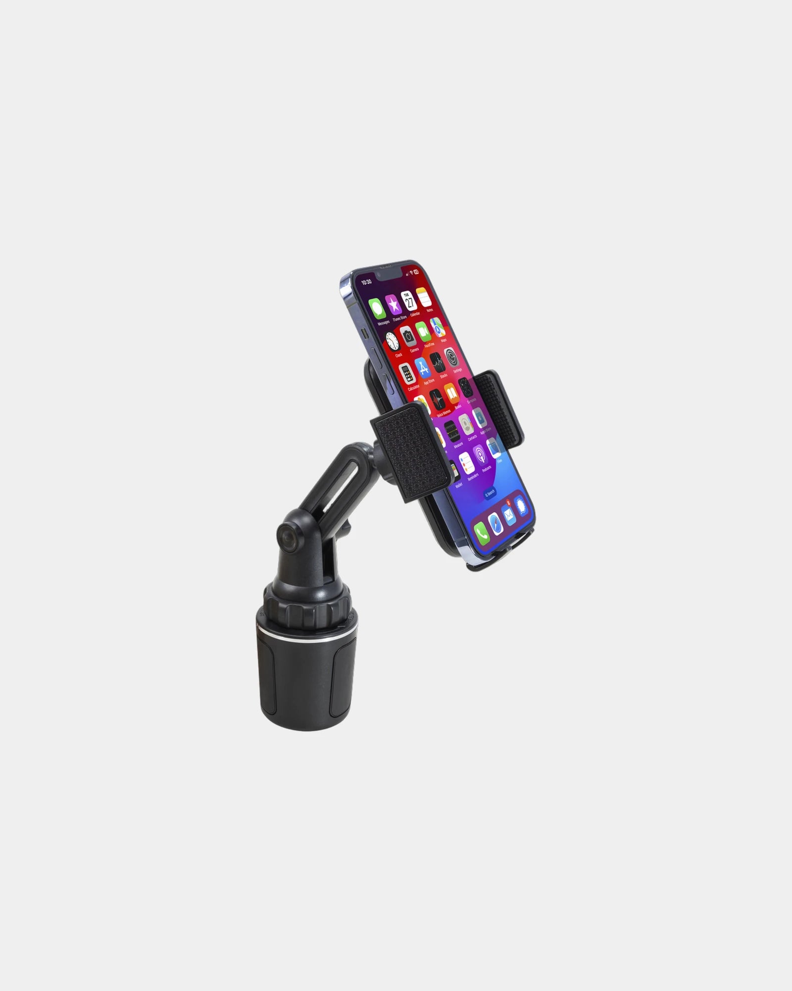 Custom aluminum alloy cup mount phone holder - Black
