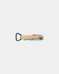 Custom 4-in-1 wood bottle opener with corkscrew - Wood