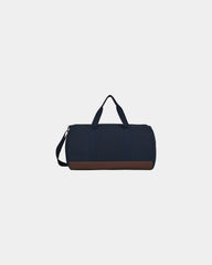 Custom recycled cotton 17" barrel duffel bag - Navy