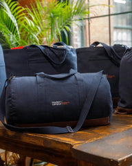 Custom recycled cotton 17" barrel duffel bag - 6