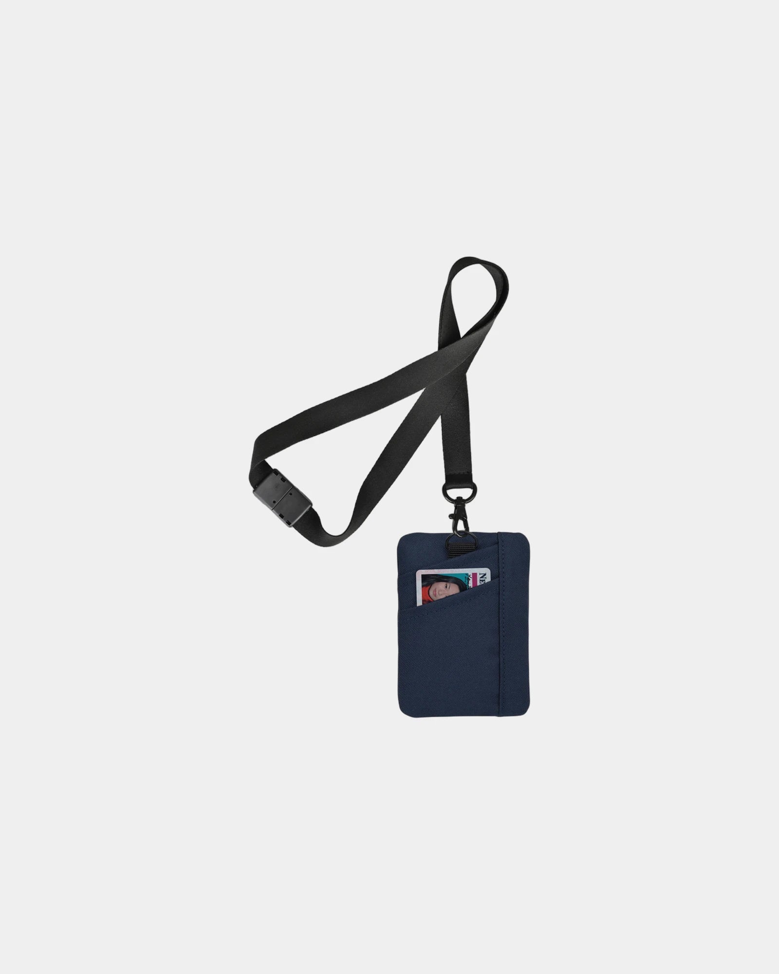 Custom RPET ID pouch lanyard 4 x 5 in pouch - 1