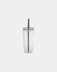 Custom recycled plastic 16 oz straw tumbler - 6