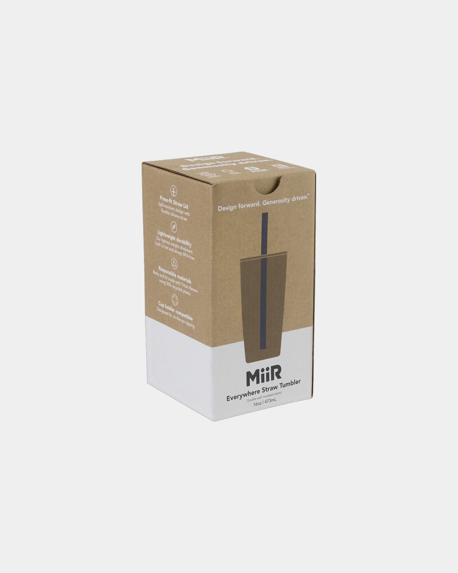 Custom recycled plastic 16 oz straw tumbler - 3