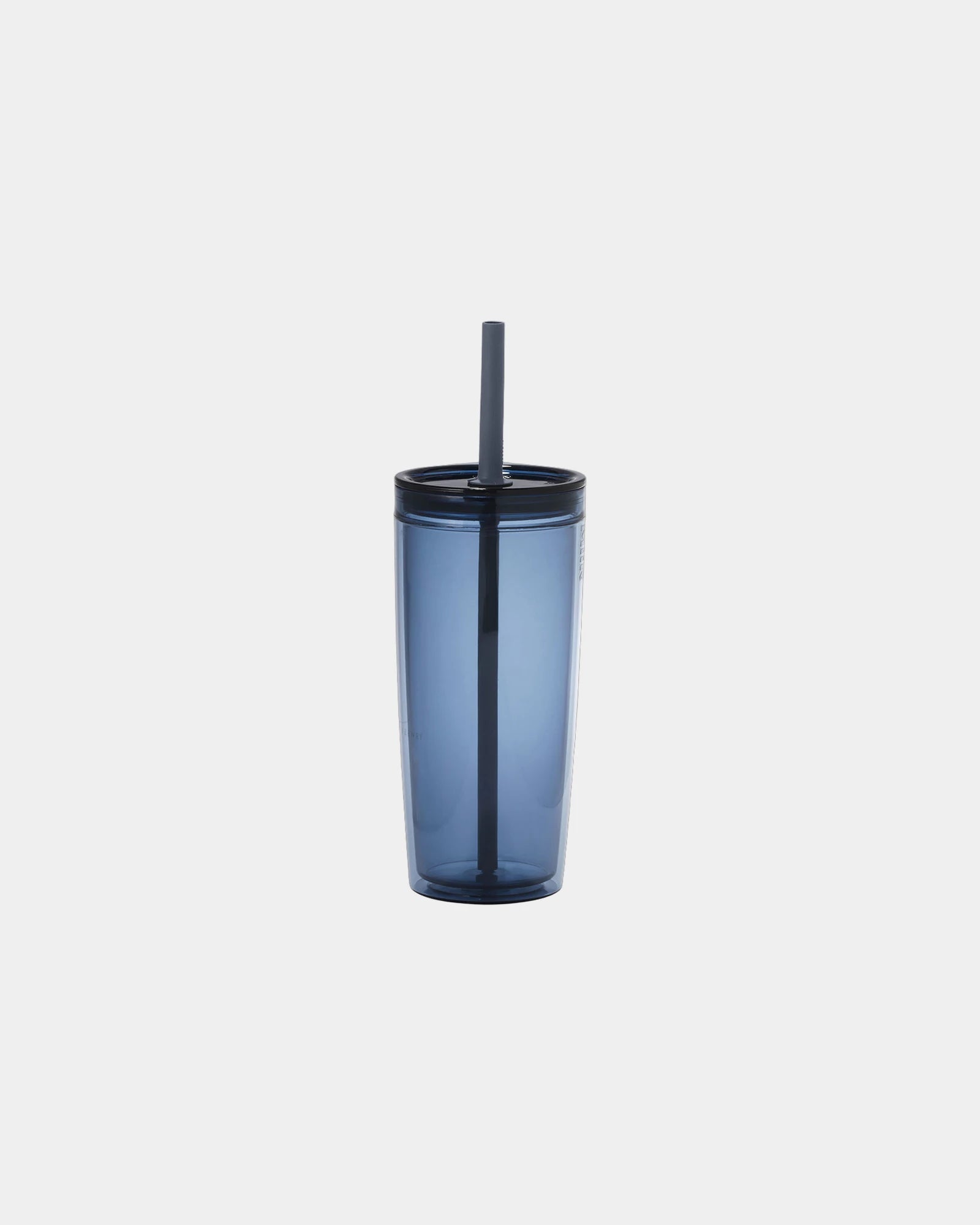 Custom recycled plastic 16 oz straw tumbler - 1