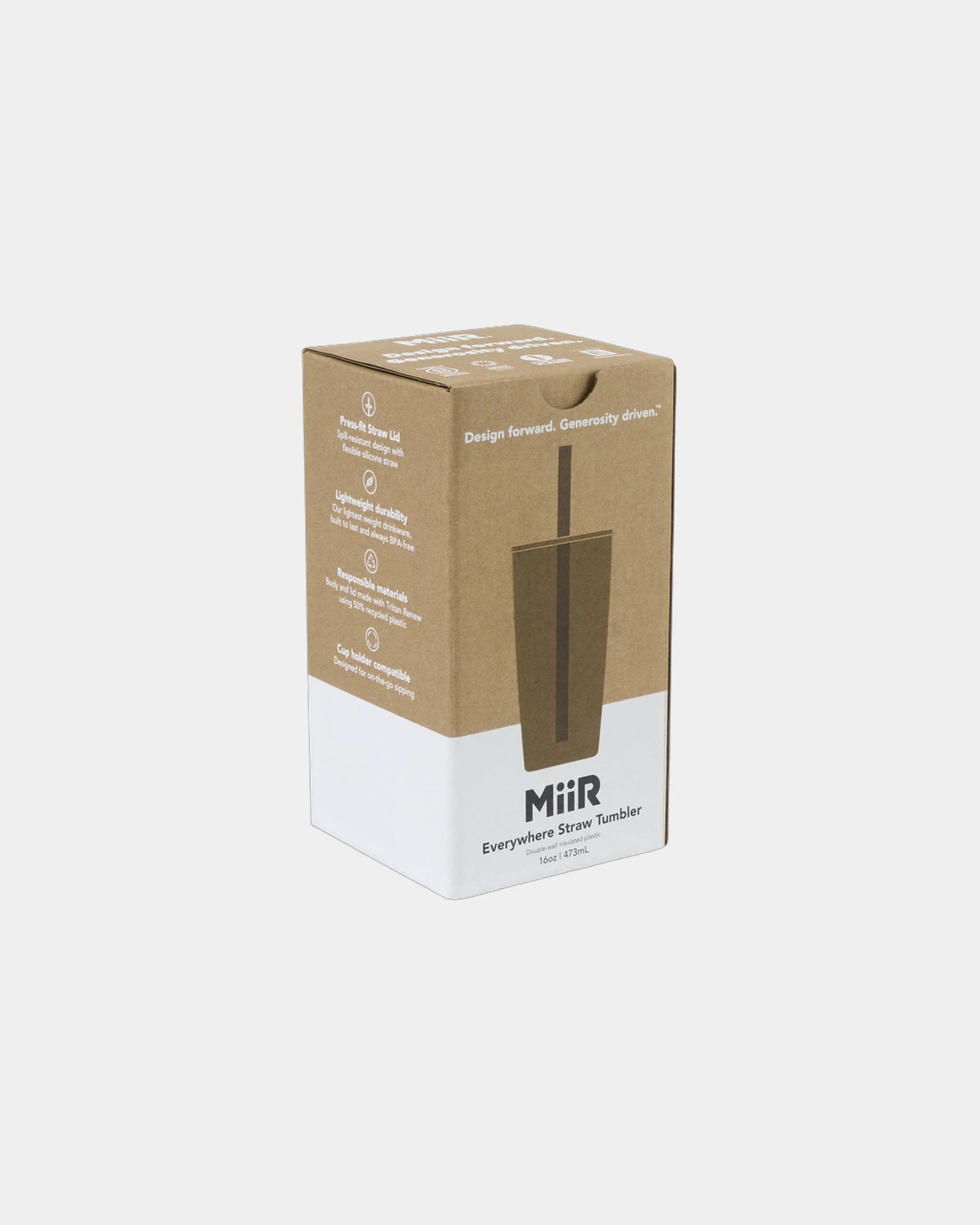 Custom recycled plastic 16 oz straw tumbler - 8
