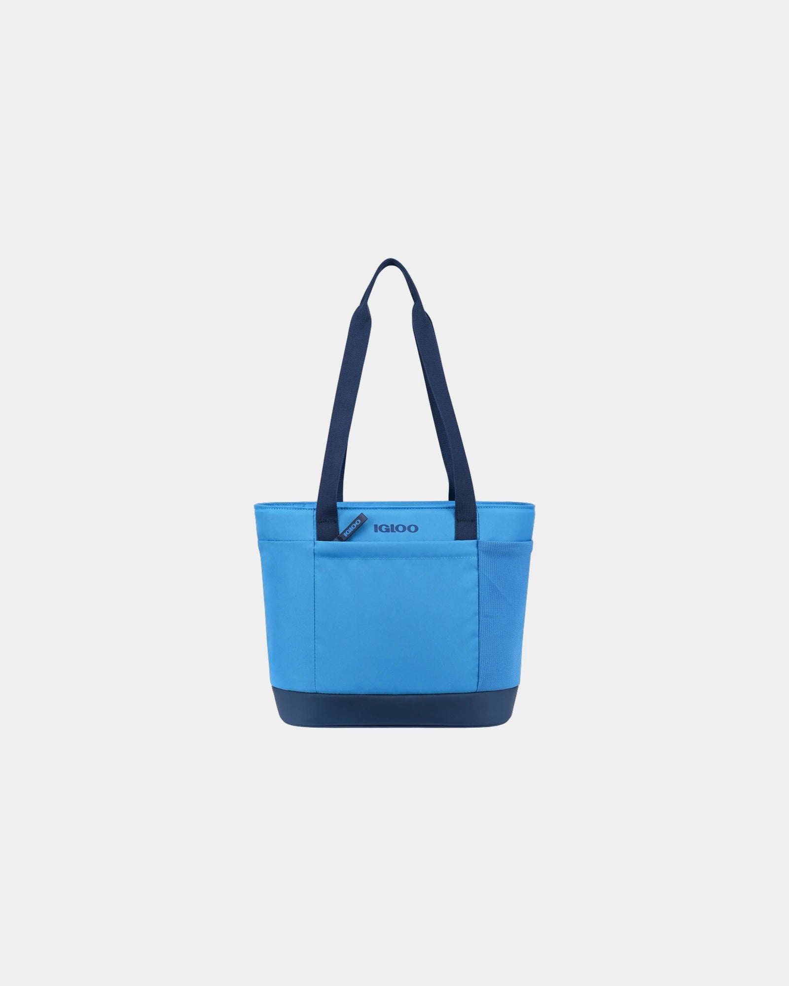 Custom recycled 9-can tote soft cooler bag - Brilliant Blue