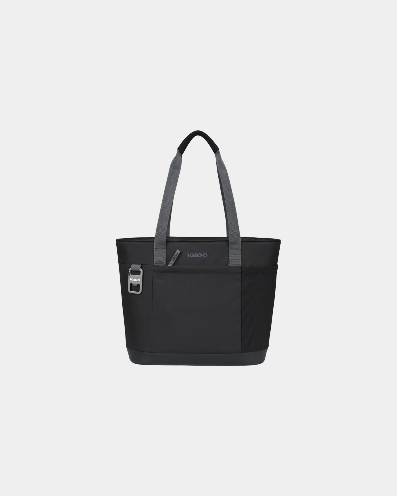 Branded recycled 20-can soft cooler tote bag - Black