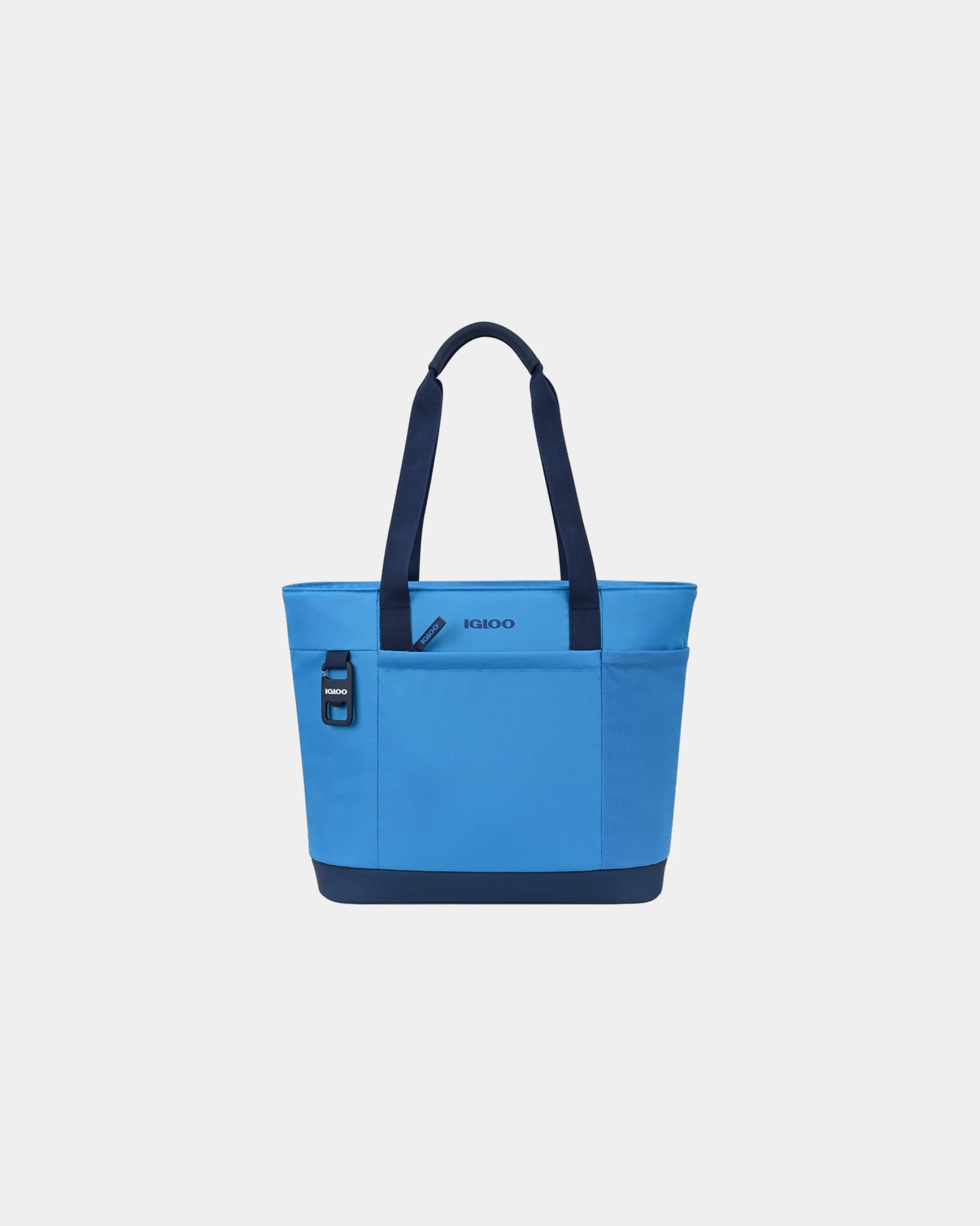 Branded recycled 20-can soft cooler tote bag - Brilliant Blue