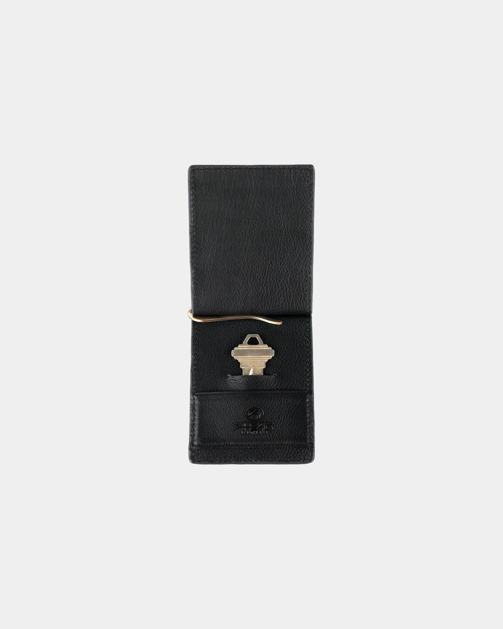 Custom genuine leather folding wallet with ball marker - 1