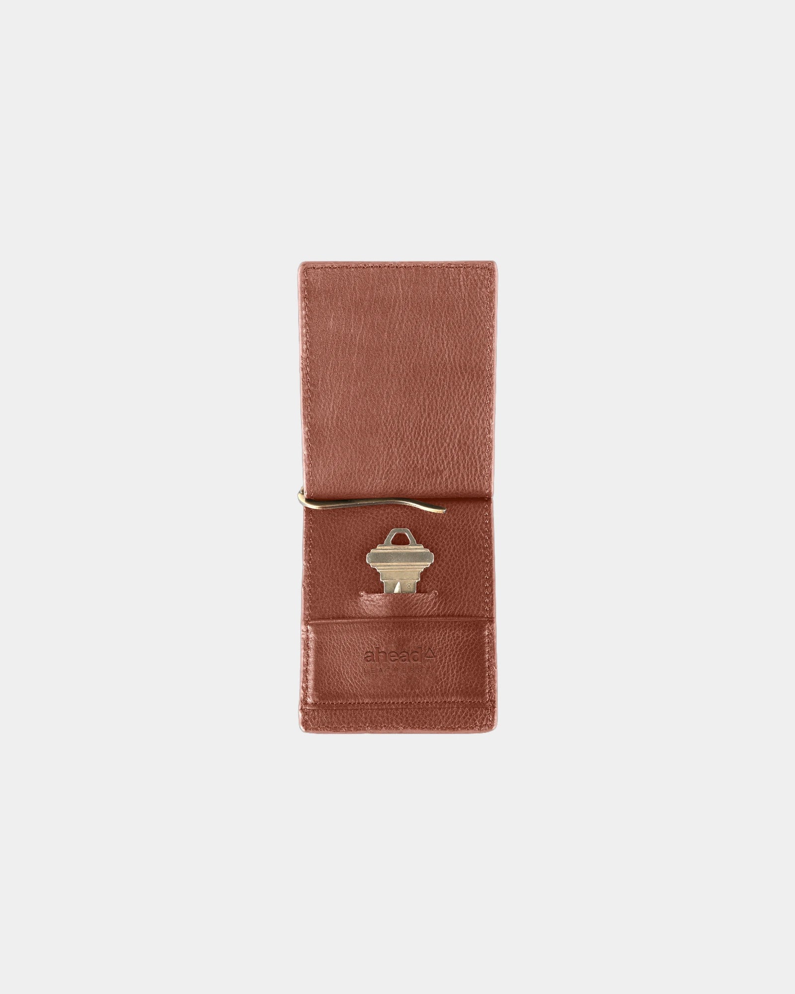 Custom genuine leather folding wallet with ball marker - 4