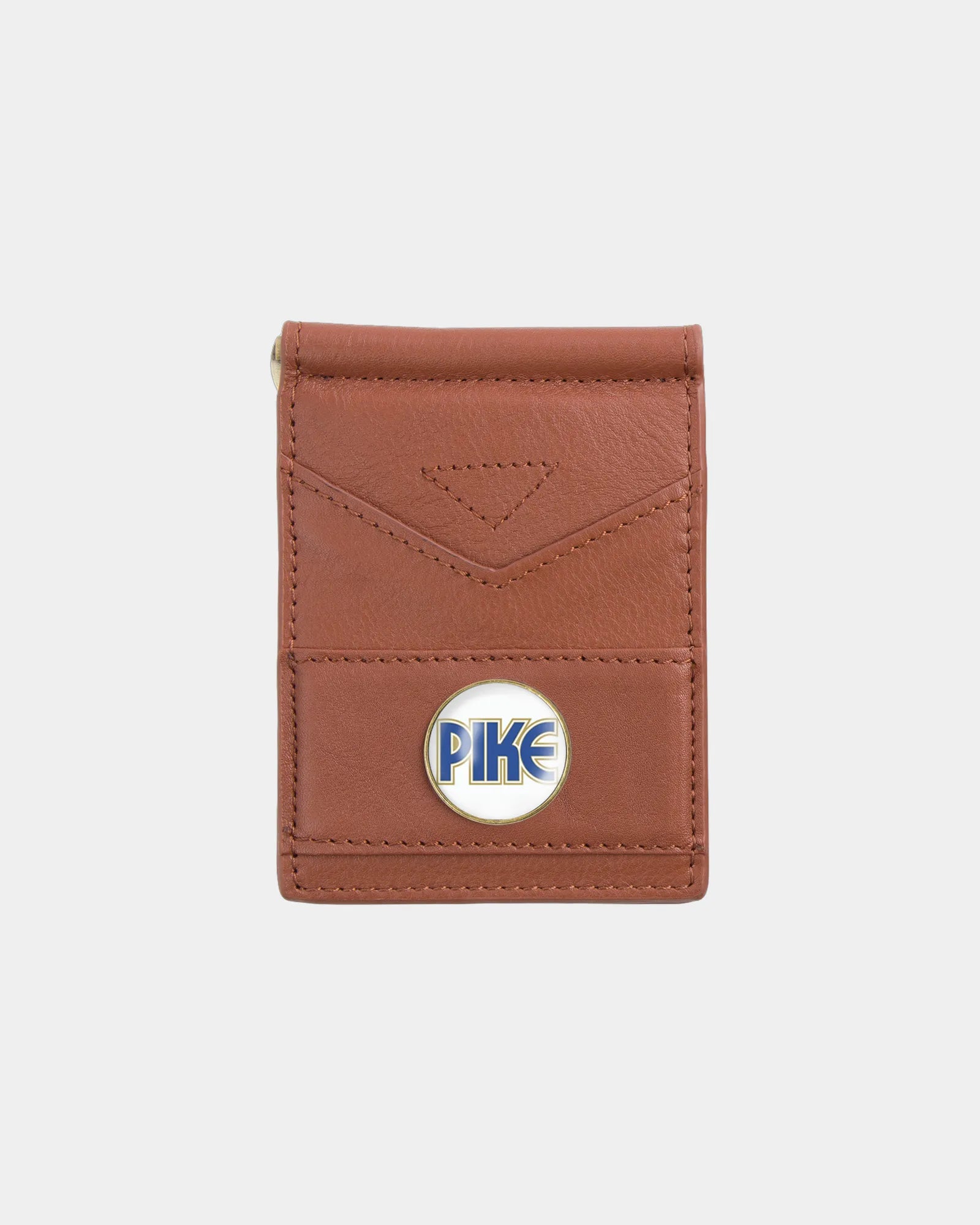 Custom genuine leather folding wallet with ball marker - 8