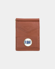Custom genuine leather folding wallet with ball marker - 8