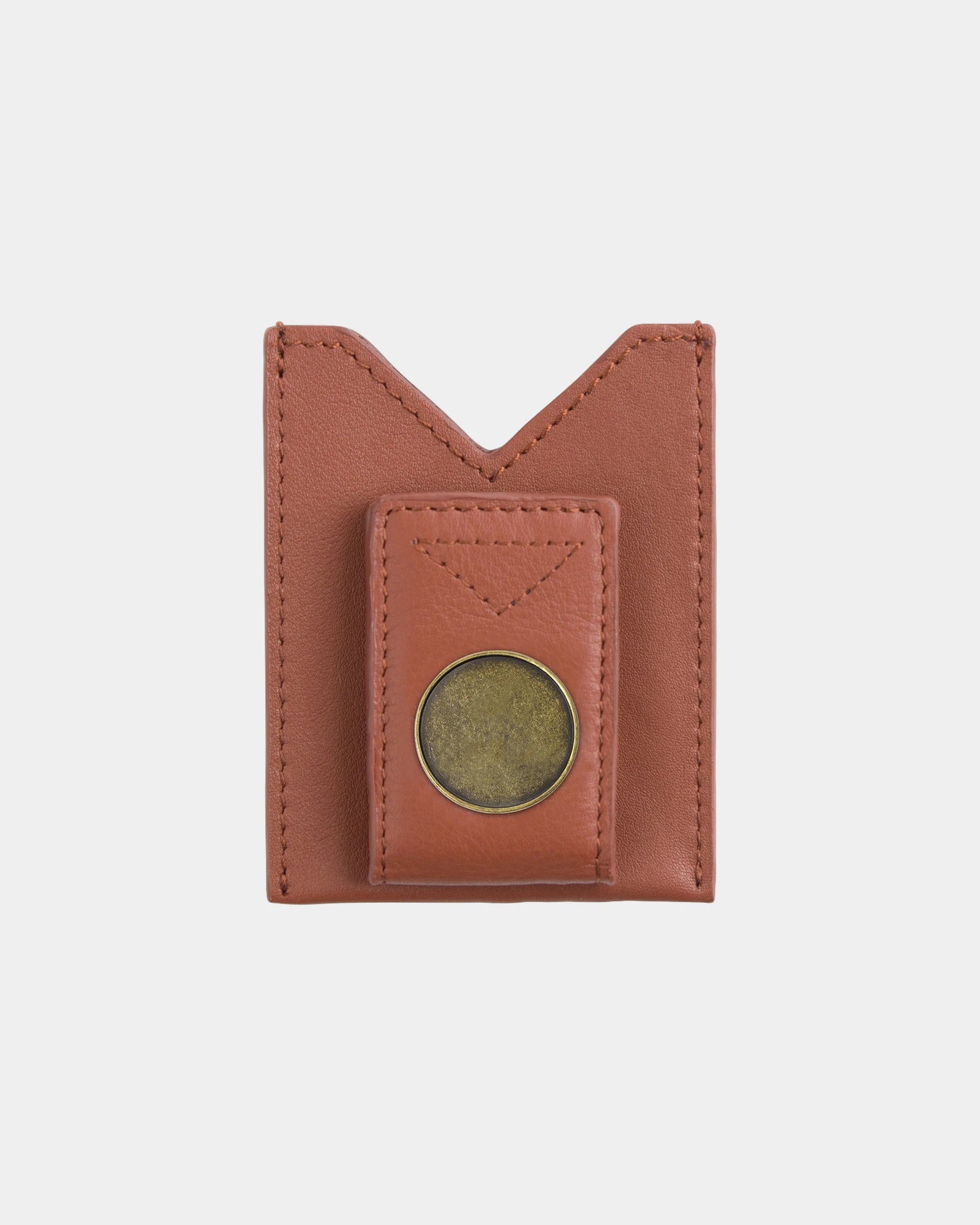 Custom genuine leather credit card holder with ball marker - 2