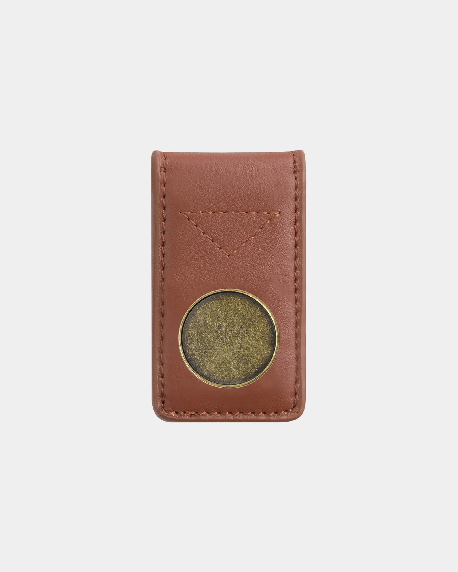 Custom genuine leather credit card holder with ball marker - 3