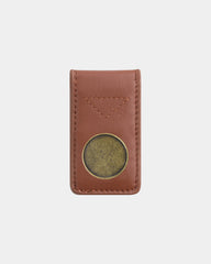Custom genuine leather credit card holder with ball marker - 3