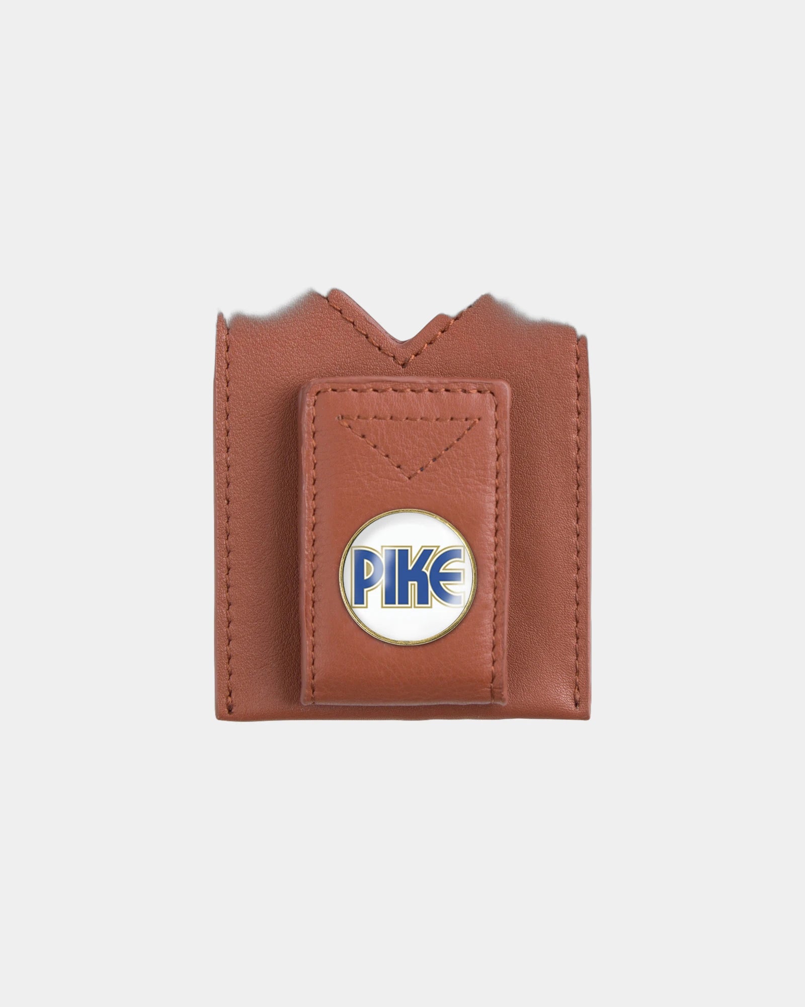 Custom genuine leather credit card holder with ball marker - 5