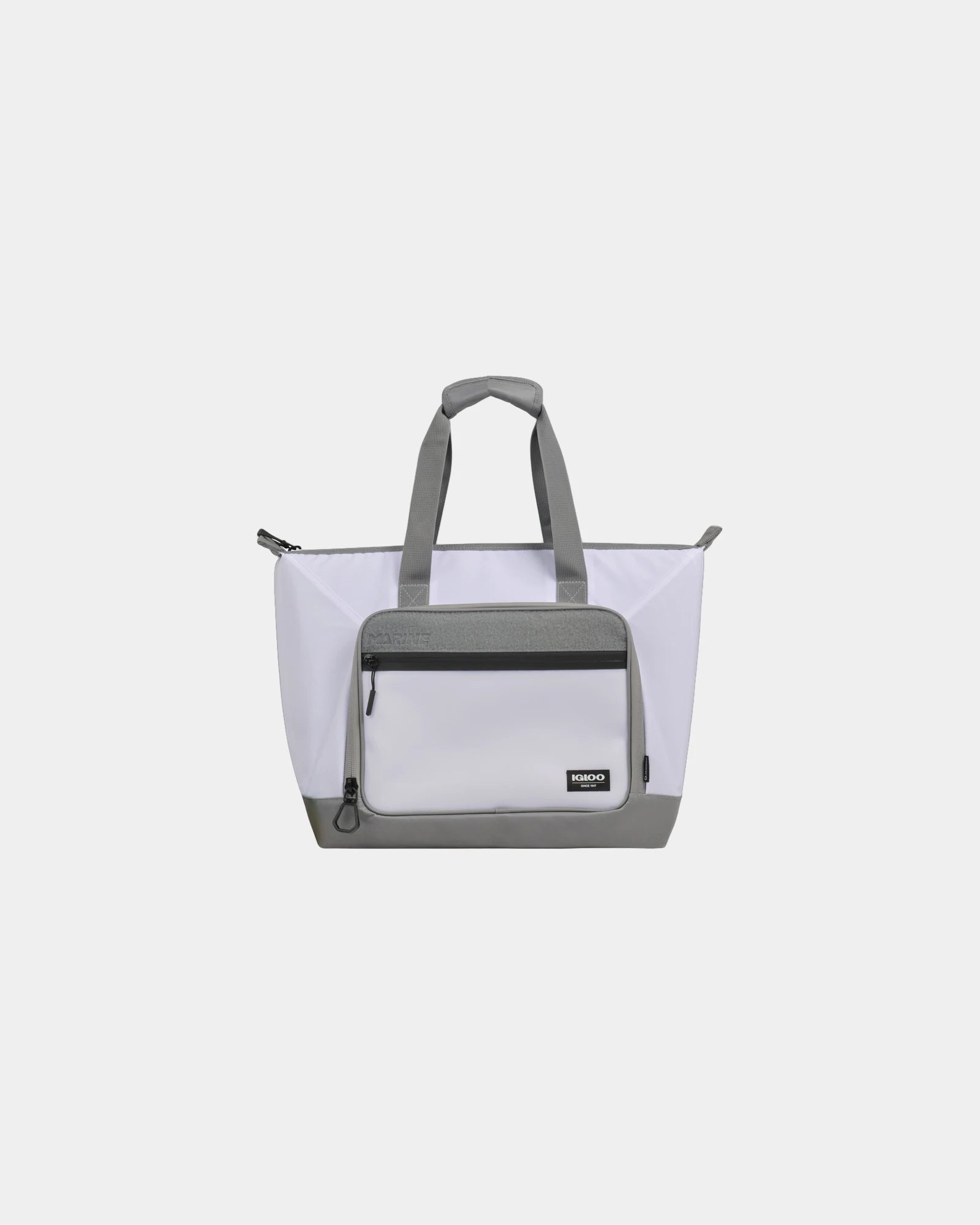 Custom 30-can insulated tote cooler with MaxCold+ - White