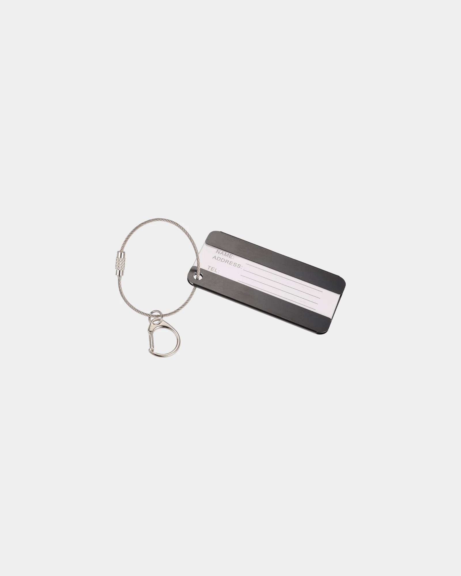 Custom aluminum luggage ID tag 3" x 1.5" - 4