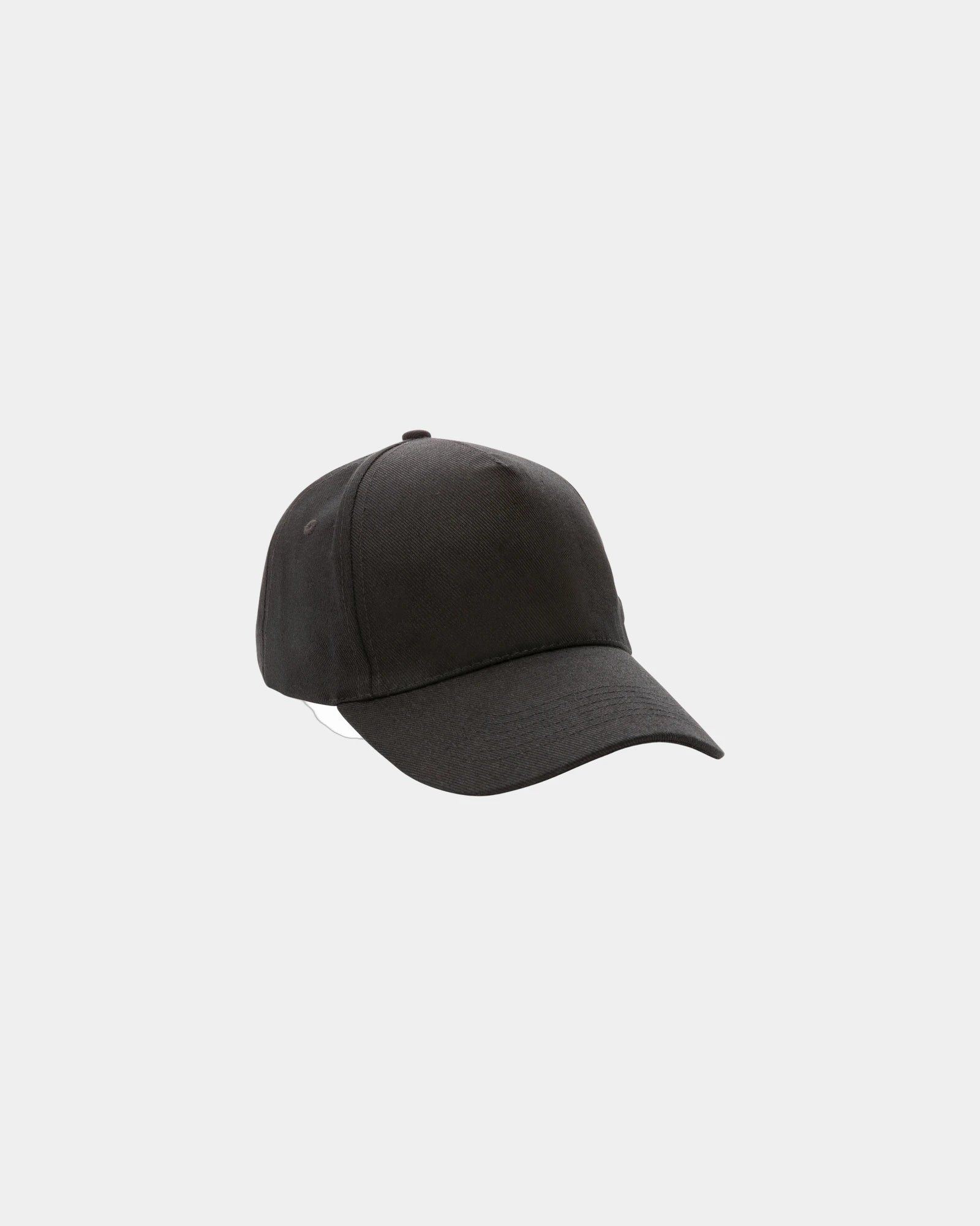 Custom recycled cotton 5-panel cap with AWARE tracer - Black