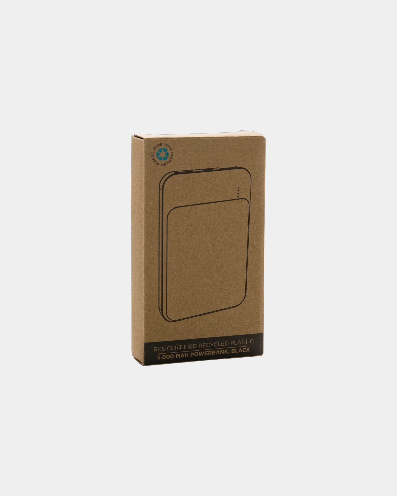 Custom recycled ABS 5,000 mAh power bank - 6