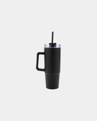 Custom recycled plastic tumbler with handle 30 oz - Black
