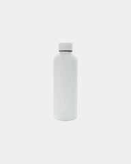 Custom recycled stainless steel insulated water bottle - White
