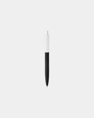 Custom soft-touch ballpoint pen with diamond texture - Black