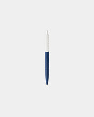 Custom soft-touch ballpoint pen with diamond texture - Navy