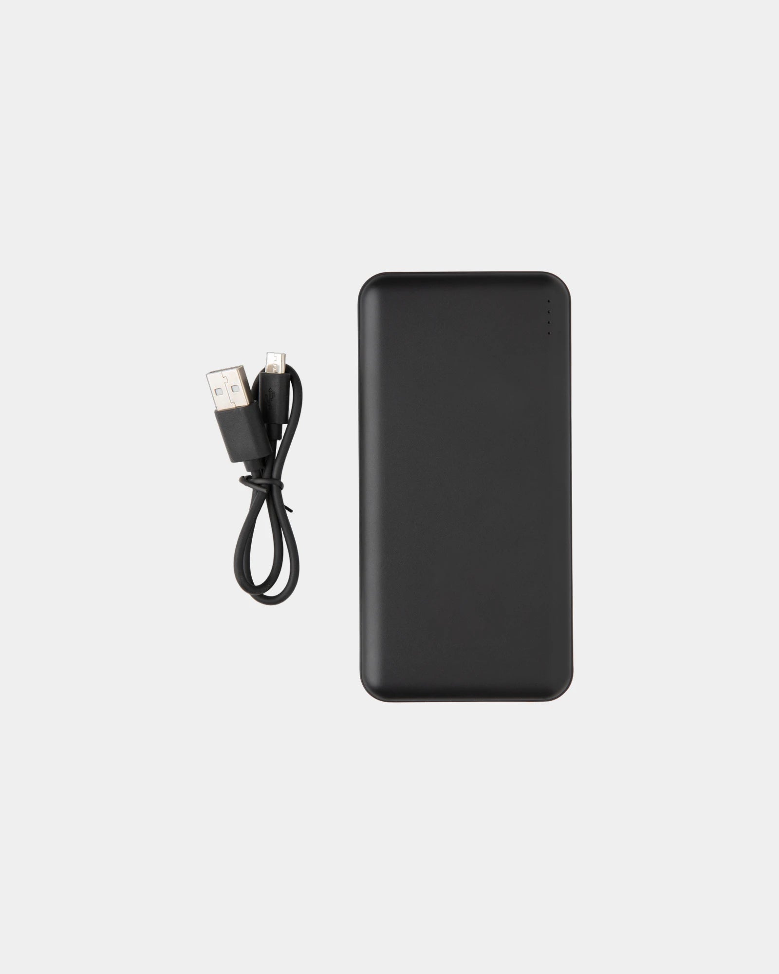 Custom 10,000 mAh ABS pocket power bank charger - Black