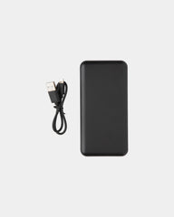 Custom 10,000 mAh ABS pocket power bank charger - Black