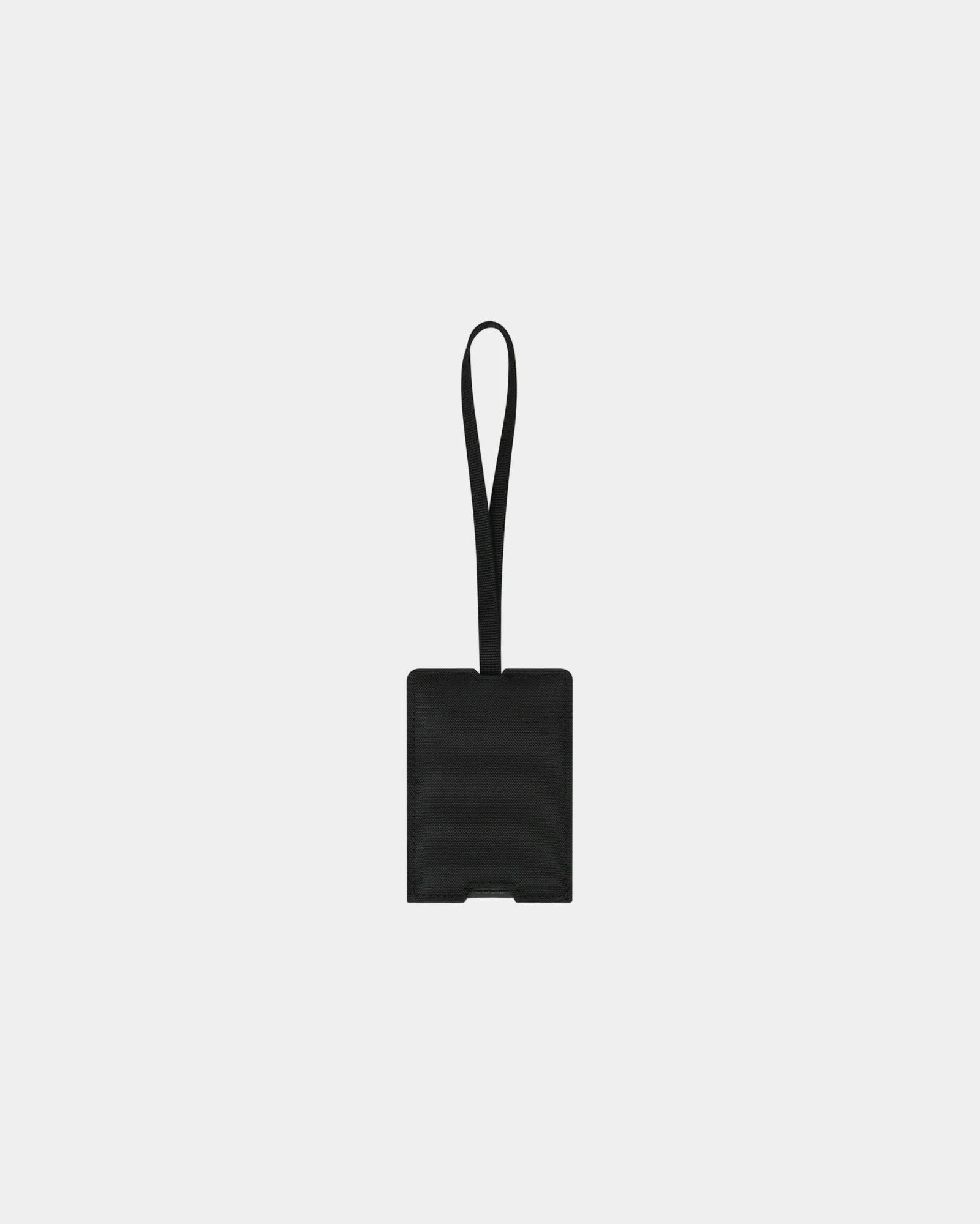 Custom RPET luggage tag with clear ID window - Black