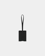 Custom RPET luggage tag with clear ID window - Black