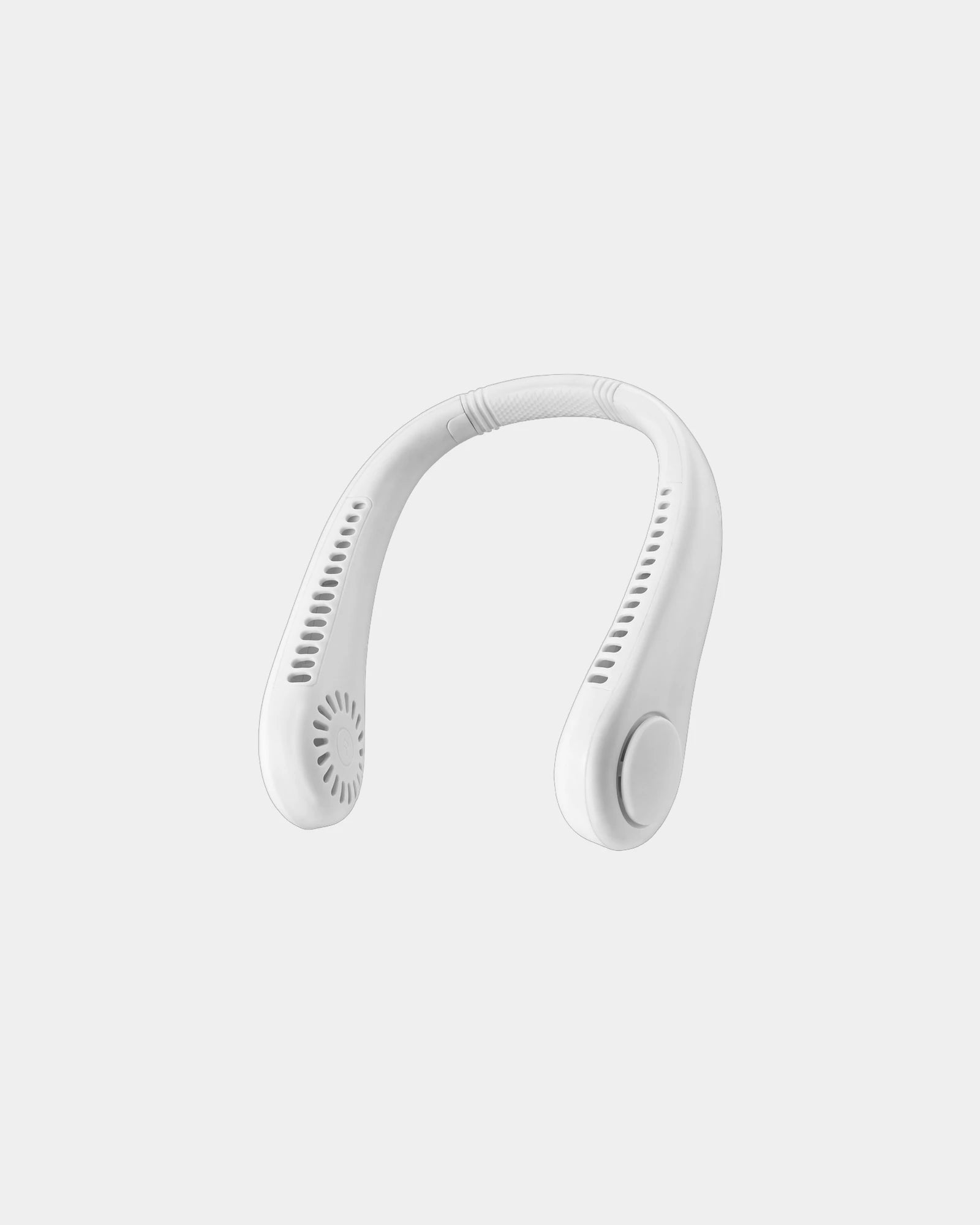 Custom bladeless portable neck fan with USB charging - White