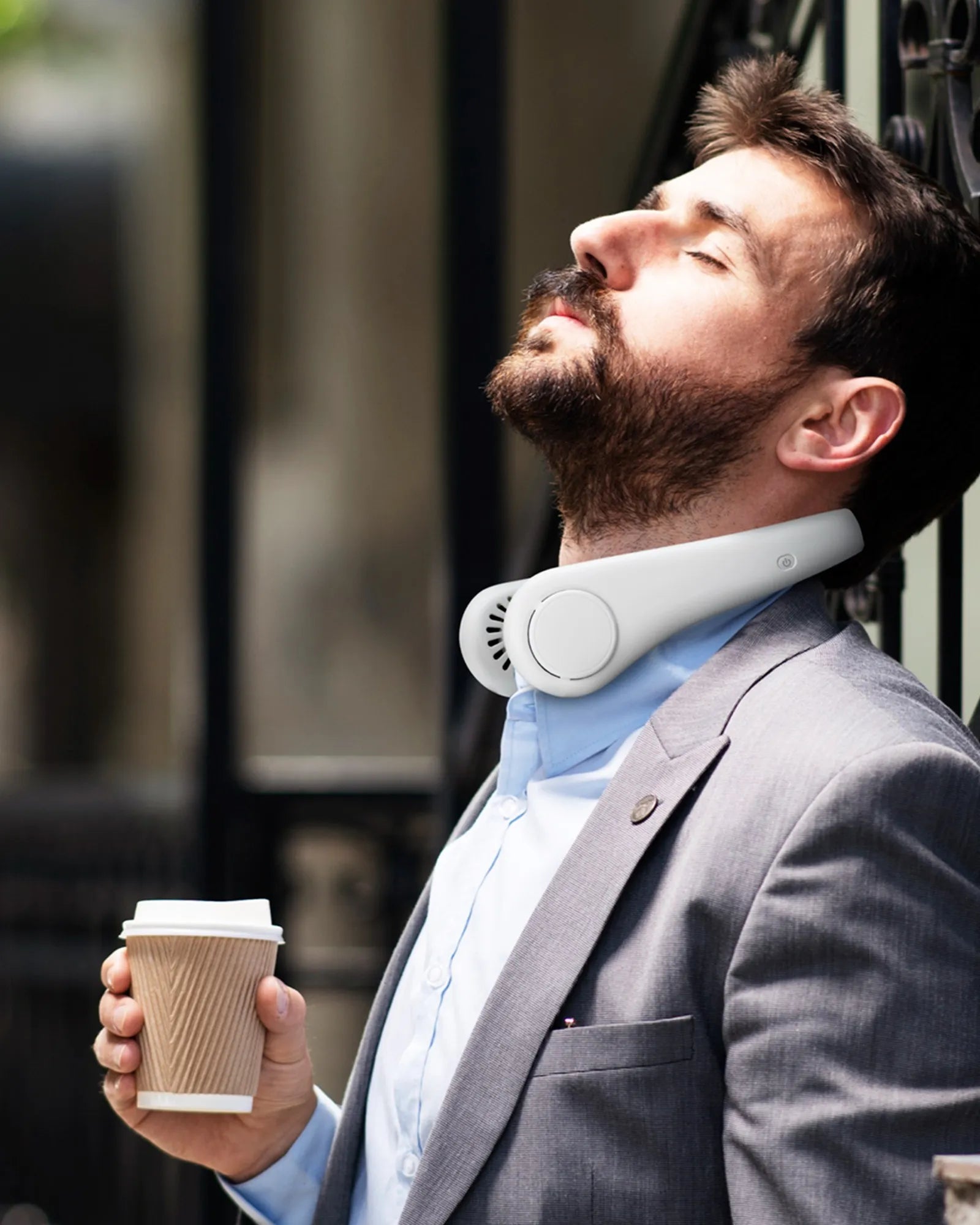 Custom bladeless portable neck fan with USB charging - 7