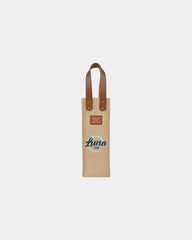 Custom jute wine tote bag for corporate gifting - Natural
