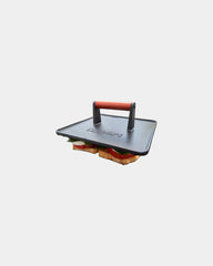 Custom cast iron 10" x 10" griddle press - 7
