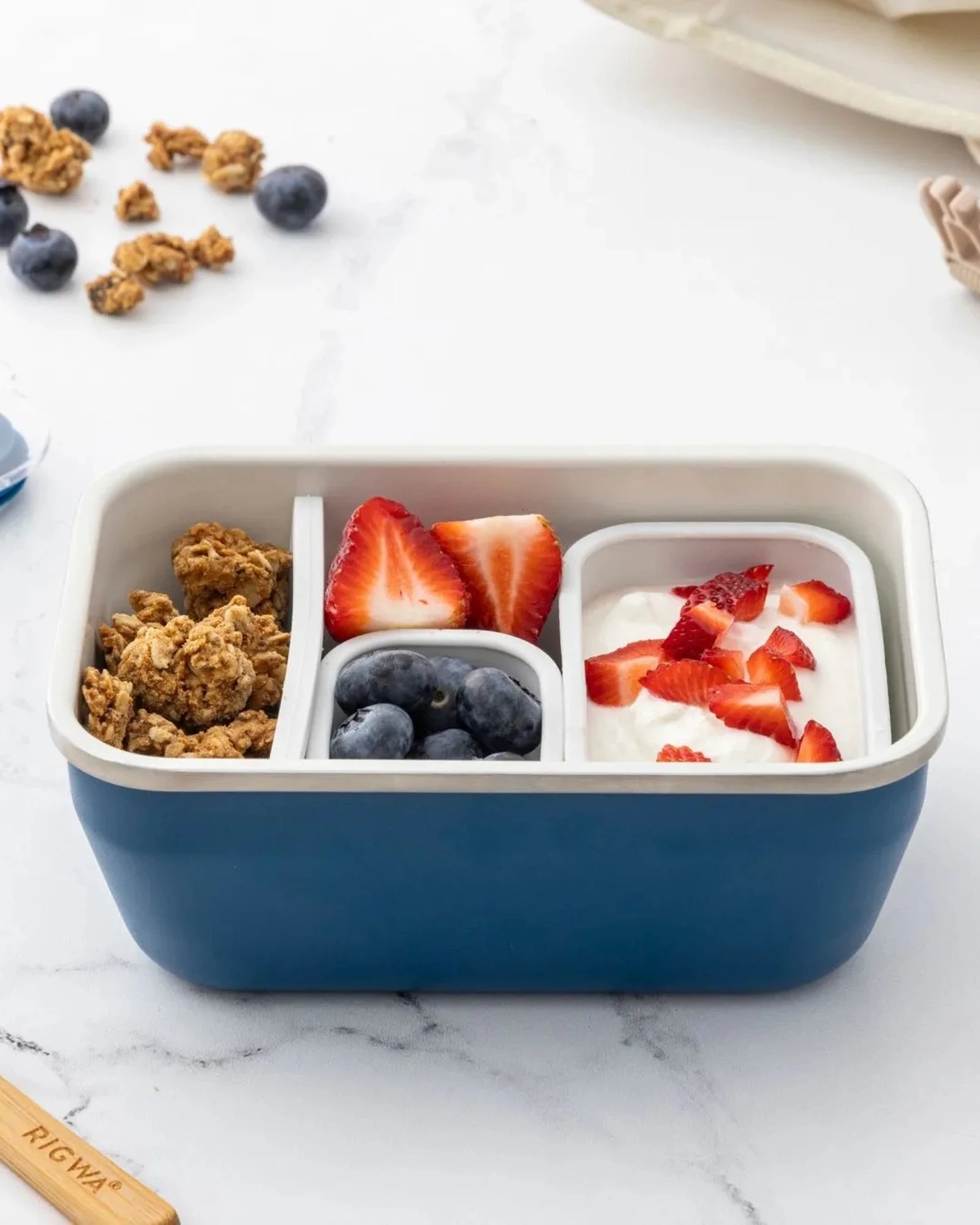 Custom stainless steel 36-oz bento box lunch container - 5