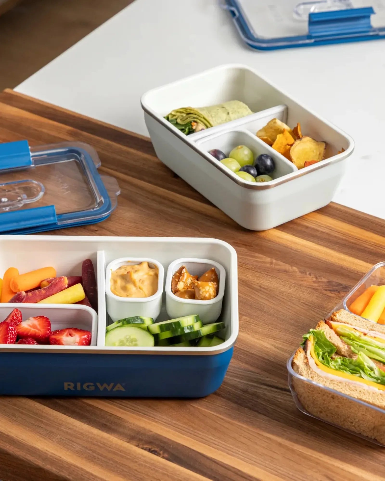 Custom stainless steel bento box 46 oz travel lunch set - 4