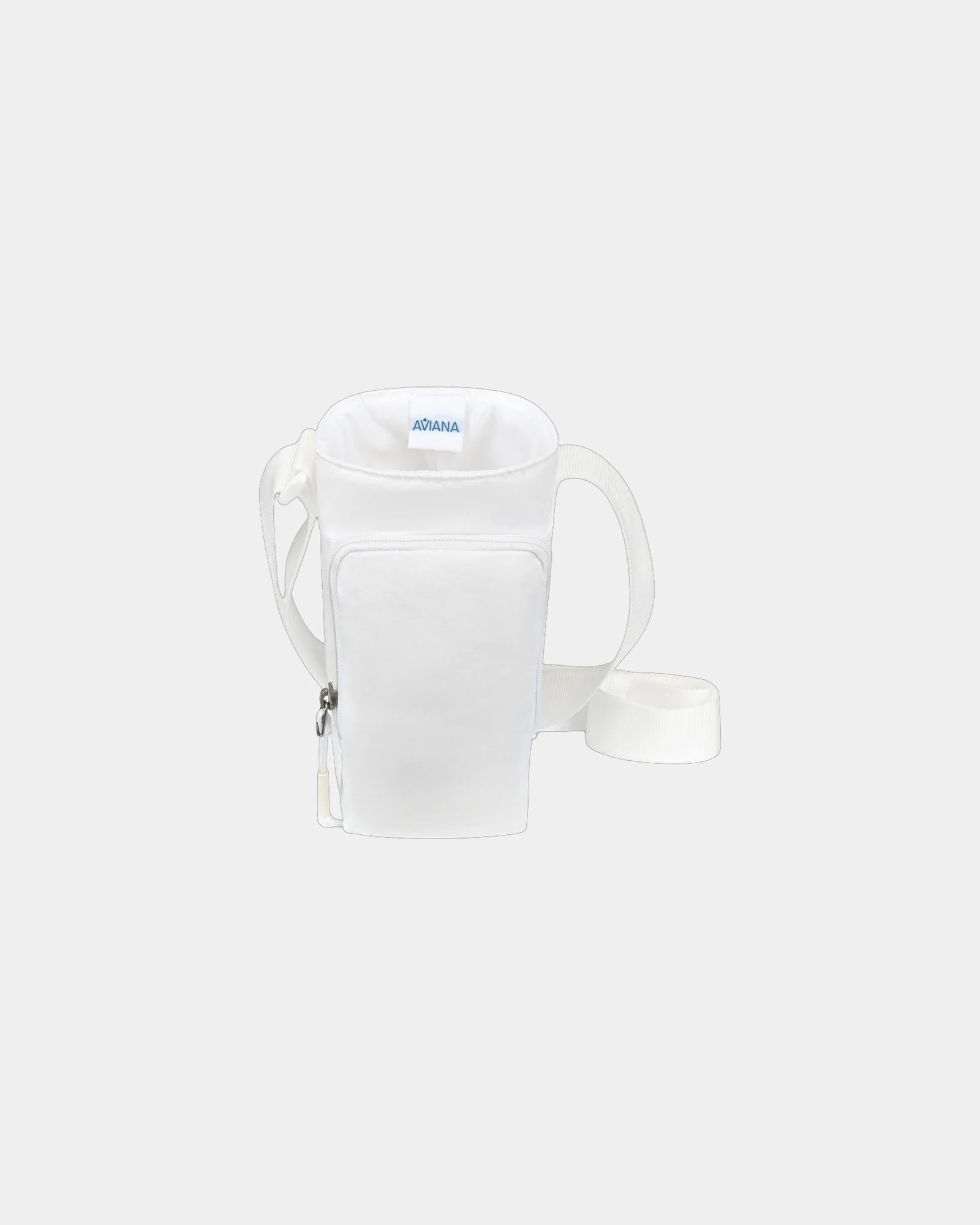 Custom recycled nylon bottle sling with phone pocket - 3