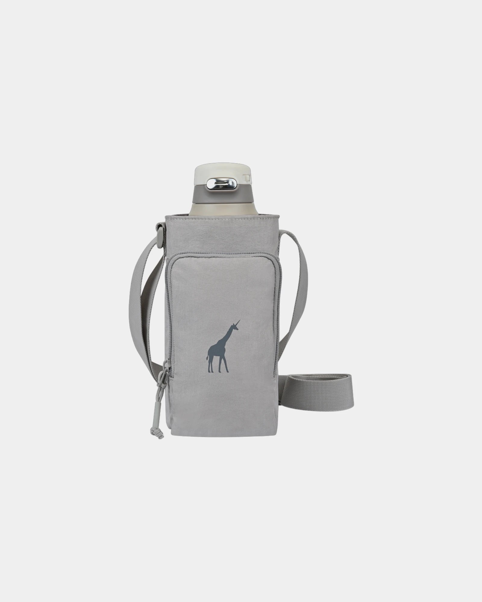 Custom recycled nylon bottle sling with phone pocket - 20