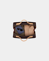 Custom cotton canvas leather weekender duffel bag - 11