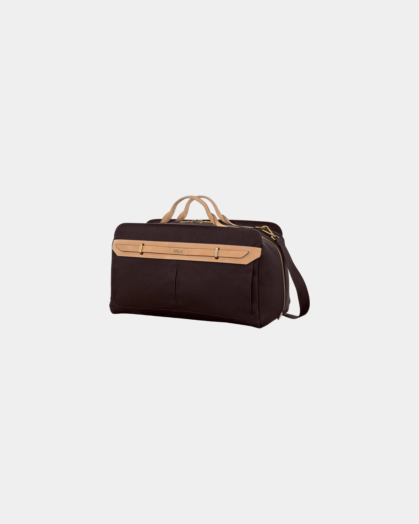 Custom cotton canvas leather weekender duffel bag - 13
