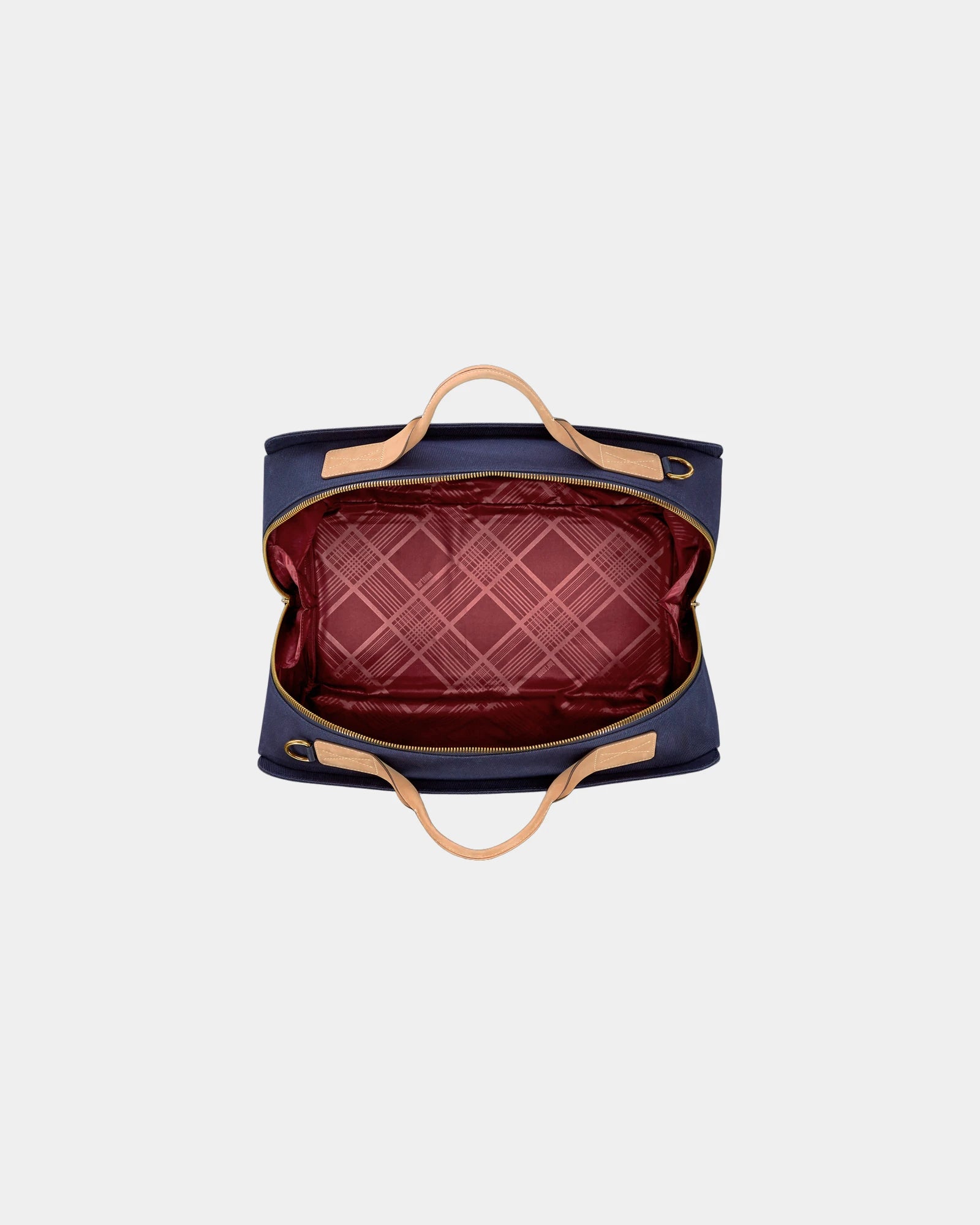 Custom cotton canvas leather weekender duffel bag - 4