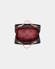 Custom cotton canvas leather weekender duffel bag - 4